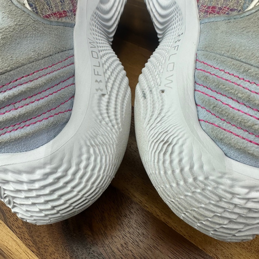 Under Armour Curry Flow 9 For The W Shoes Mens 9.5 Multi Color Low Top Sneakers - Picture 10 of 16